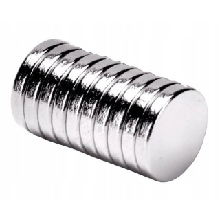 Aimant néodyme cylindrique puissant 10x1mm 10pcs