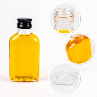 Bouteille en verre 10 pcs 100 ml 12 cm plate