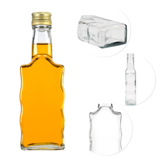 Bouteille en verre 200ml 18cm VAGUE