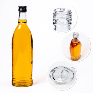 Bouteille en verre 500ml 28cm SPARK