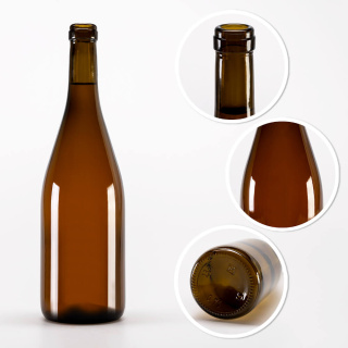 Bouteille en verre 750ml 29cm BURGUNDY