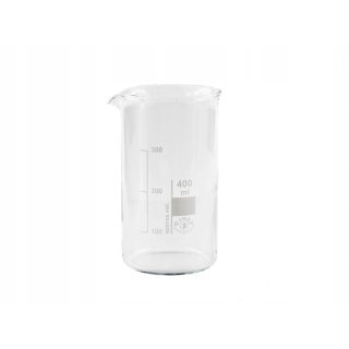 Tube en verre 400ml 70x130mm haute