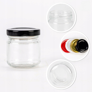 Contenant en verre 5 pcs 100 ml boîte de 5 cm avec couvercle