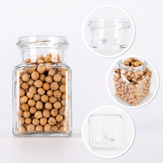 Récipient en verre boîte 150ml 9cm avec couvercle
