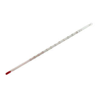 Thermomètre long en verre sans mercure +50°C 30cm