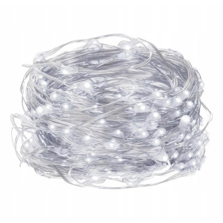 Guirlande lumineuse LED lumière blanche froide 100 pcs 10m