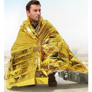 Film thermique 160x210cm or doré pour la survie couverture de secours