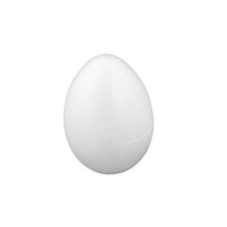 Œuf en polystyrène blanc 4 cm pour décorations