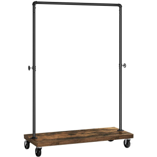 Kleiderständer auf Rollen 103x40x162cm tragbar für Flur Halle