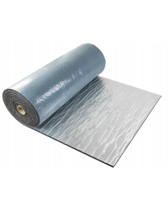 Folie izolatoare autoadezivă spumă izolație cauciuc rezistent la apă cu aluminiu 3mm 25x100cm ISOLMAT M03SH