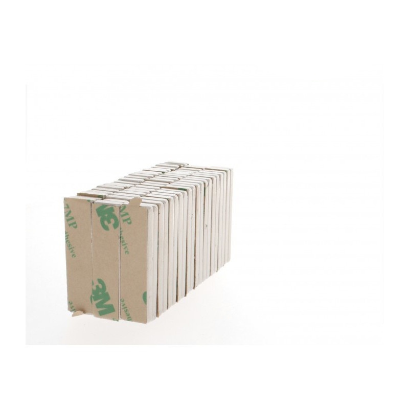 magnet neodim cu adeziv 3M MPL 40x10x4 N38 megamix.ro