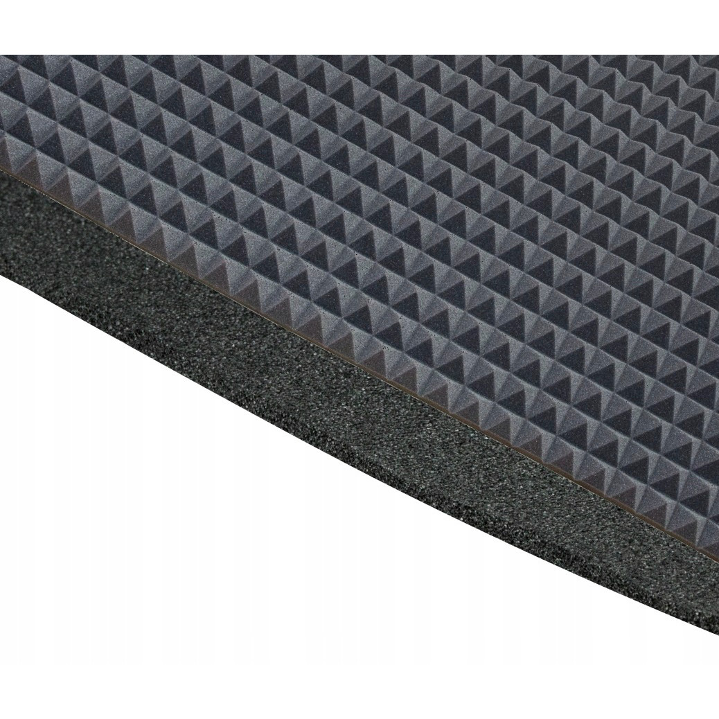 samolepiaca akustická zvukotesná pena PYRAMÍDA 60mm 200x100cm nehorľavá