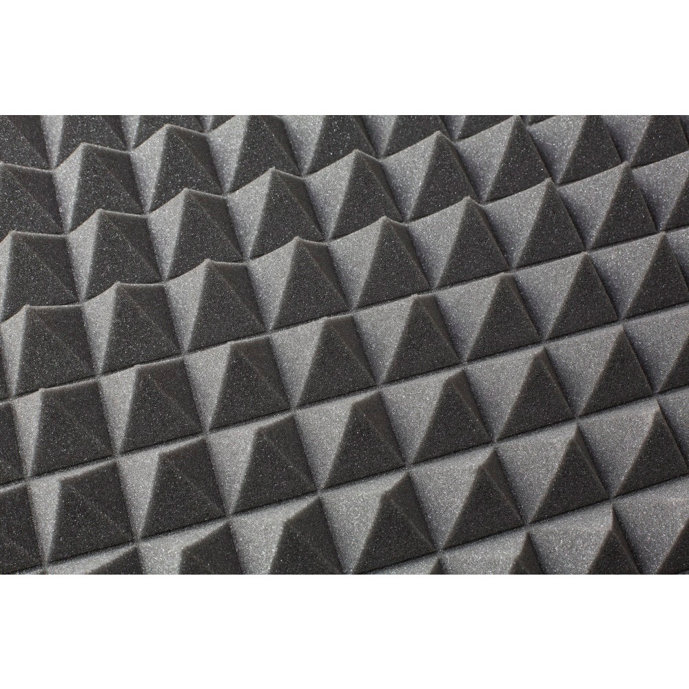 samolepiaca akustická zvukotesná pena PYRAMÍDA 80mm 200x100cm nehorľavá