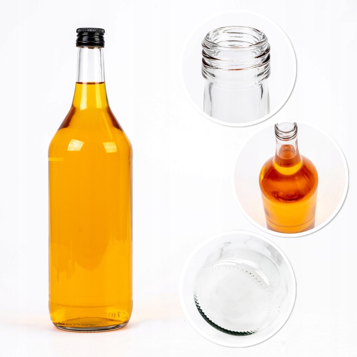 Skleněná láhev 1000ml 30cm MONOPOL megamix.shop