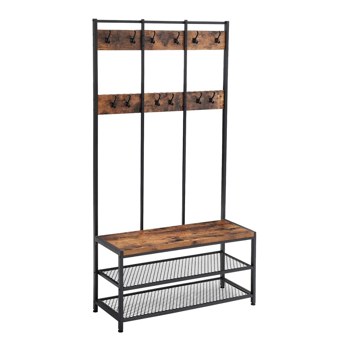 porte-manteau avec siège et espace de rangement 100x40x186cm megamix.sk