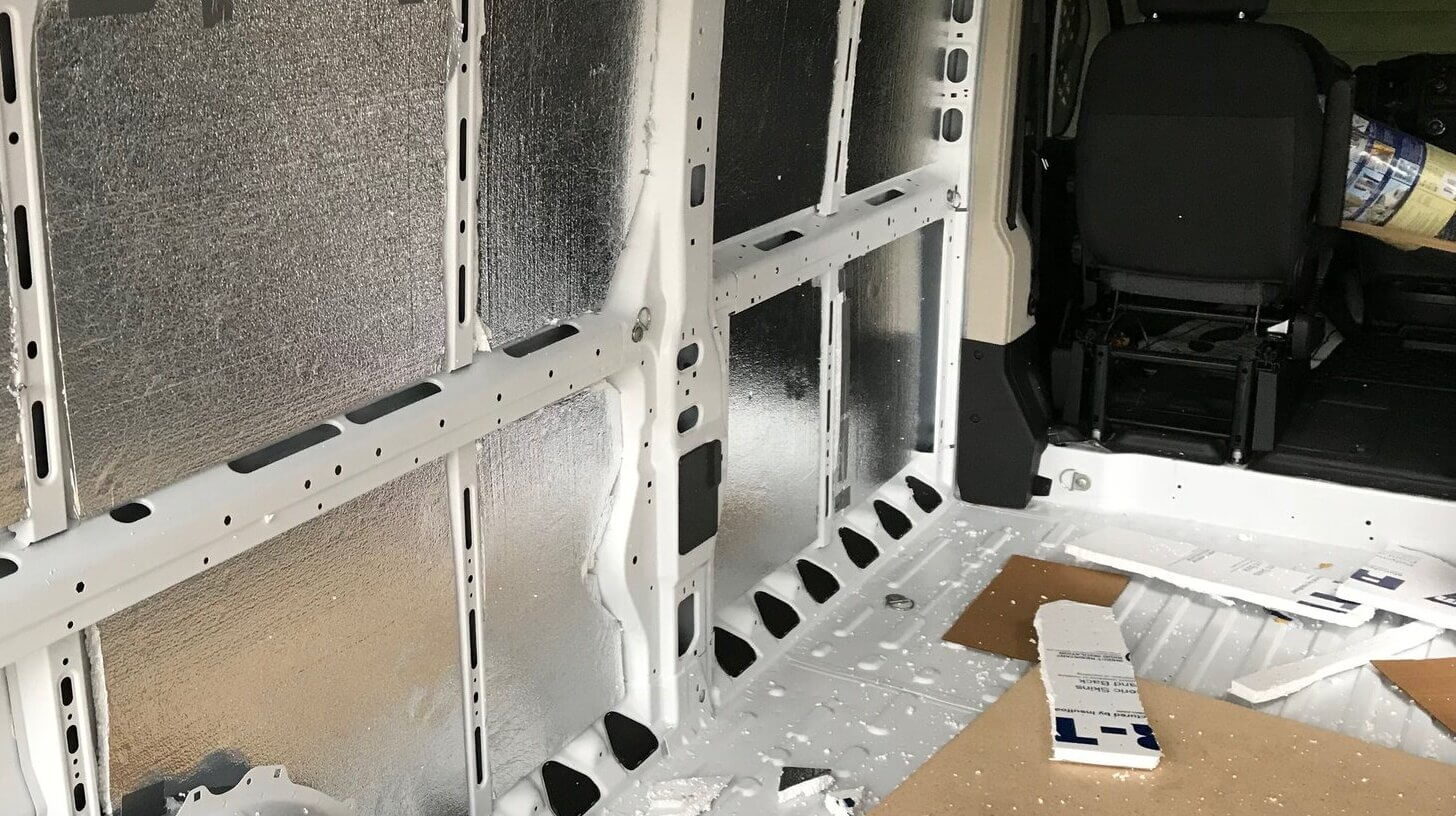 Zvuková izolácia karavanu Isolation acoustique du camping-car